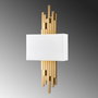 Opviq Axıs - 15111 Lámpara de Pared Dorado y Blanco